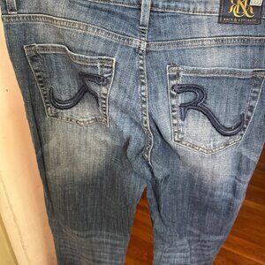 ROCK & REPUBLIC WOMEN JEANS  KASSANDRA SIZE 14 M EUC BOOT CUT STRETCH